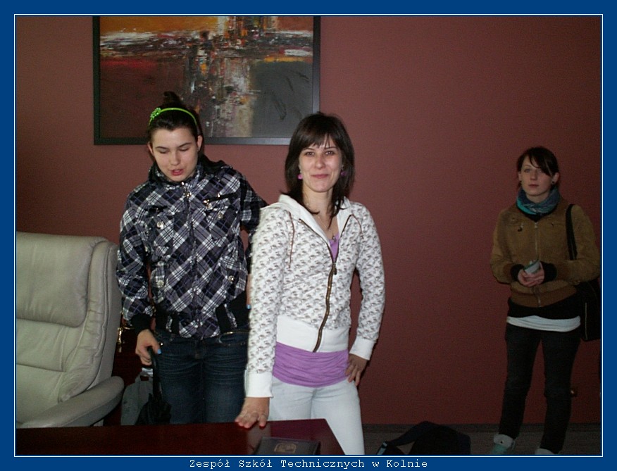 Wizyta uczni�w ZST Kolno w Banku Sp�dzielczym w Kolnie autor: ZST Kolno, LO Kolno, LP Kolno 