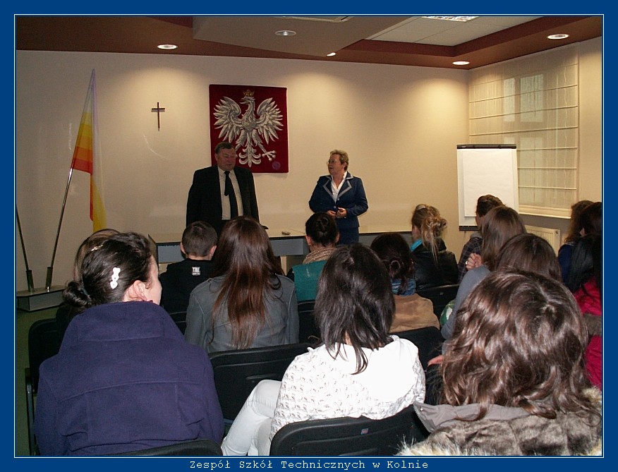 Wizyta uczni�w ZST Kolno w Banku Sp�dzielczym w Kolnie autor: ZST Kolno, LO Kolno, LP Kolno 
