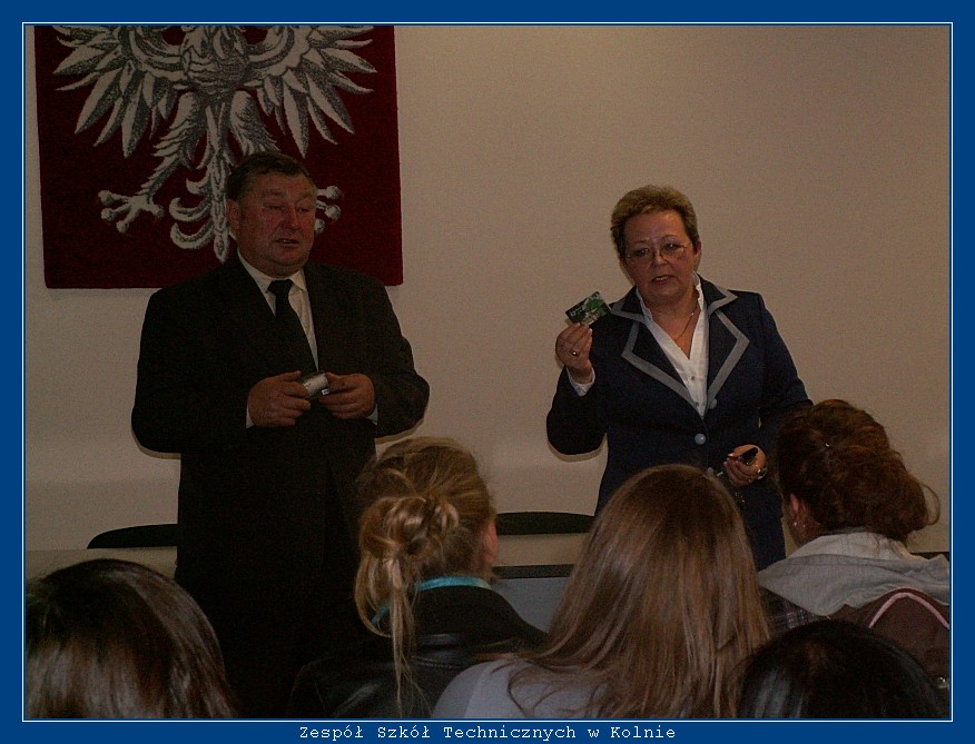 Wizyta uczni�w ZST Kolno w Banku Sp�dzielczym w Kolnie autor: ZST Kolno, LO Kolno, LP Kolno 